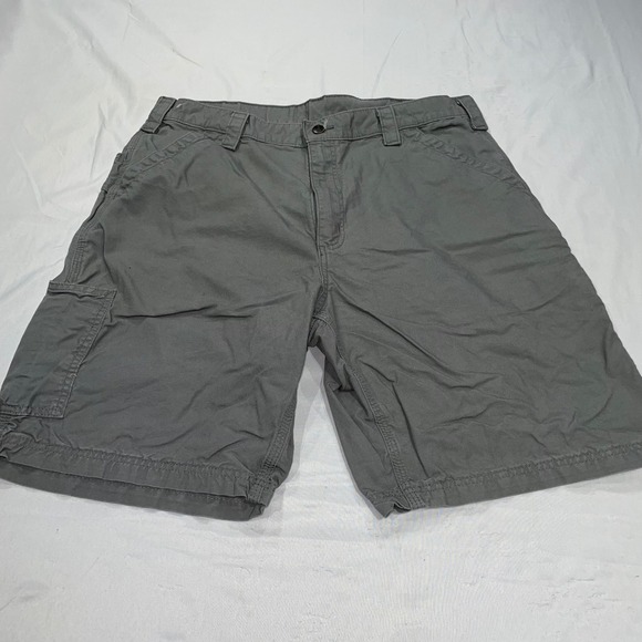 Carhartt Other - Carhartt Mens 38 Loose Fit Canvas Work Shorts Steel Grey B147 STL Utility Cargo